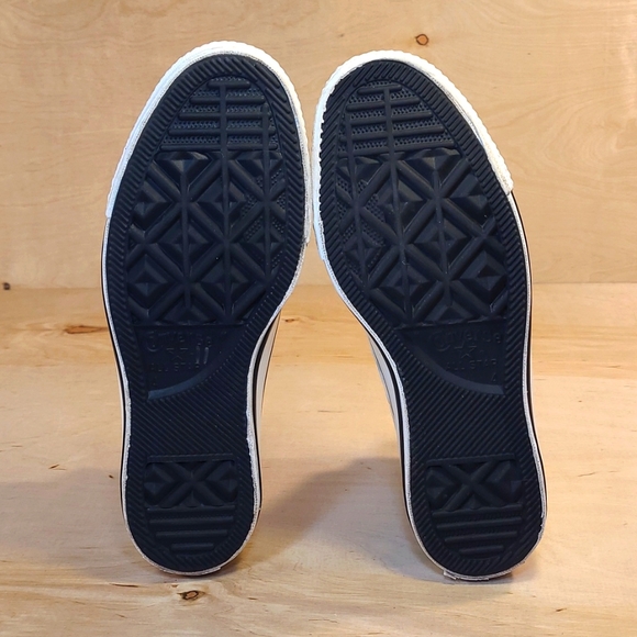 Converse Chuck Taylor All Star White Blue Canvas Sneakers - Picture 8 of 10